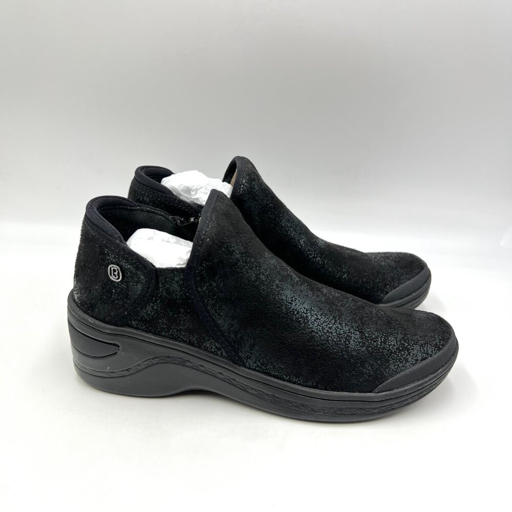 Bzees Womens Size 6 Domino Black Comfort Loafers‎ Shoes Booties Shooties